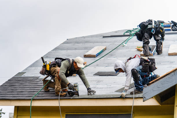 Professional Gutter Installation technician working in Sayre, OK